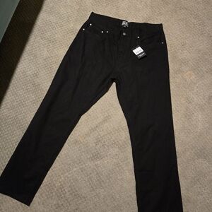 Men's Benny Gold Jeans Authentic Heritage Straight Chinos 36*32 Black